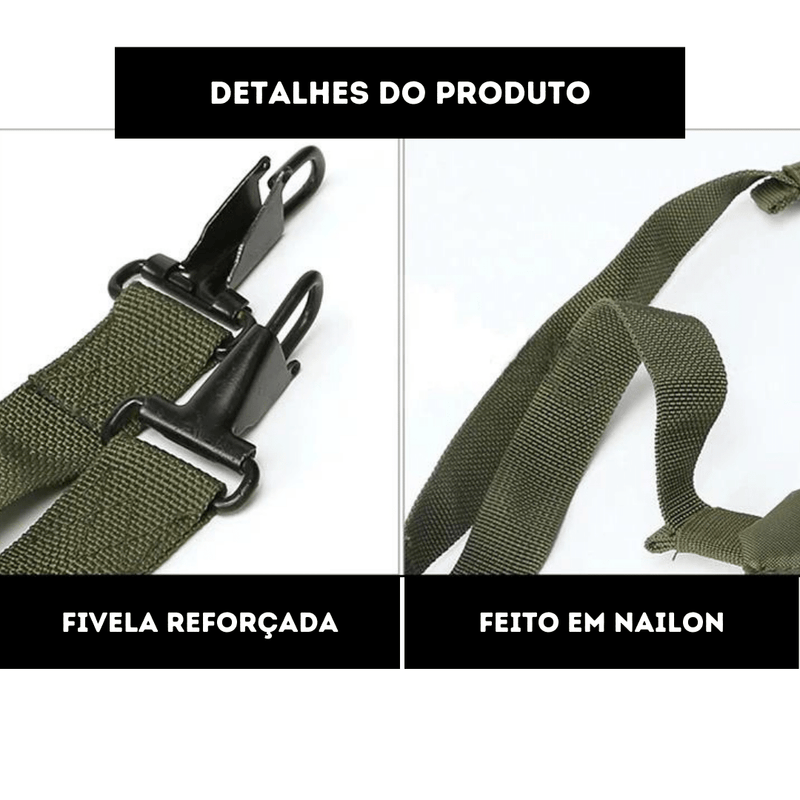 Cinto NA Tático + Suspensório de Gancho