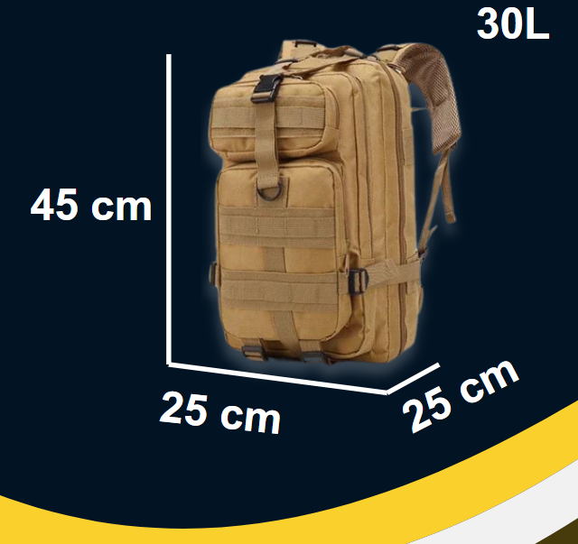 Mochila Tática Militar 30L (Molle Backpack)