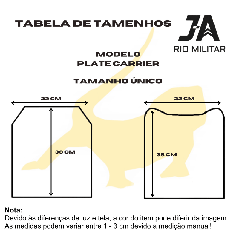 Capa de Colete Modular Plate Carrier (JA Rio Militar)