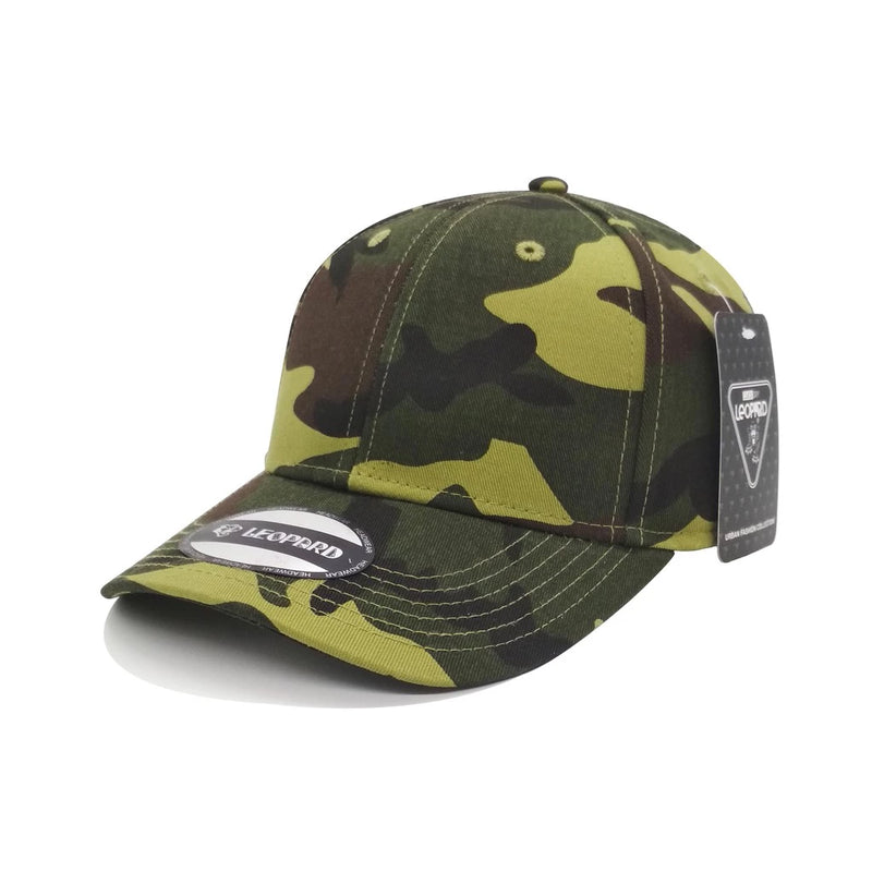 Boné Aba Curva Camuflado Militar