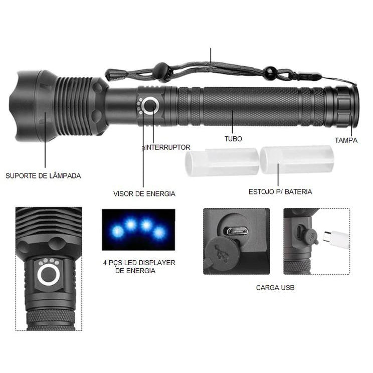 Lanterna Tática P90