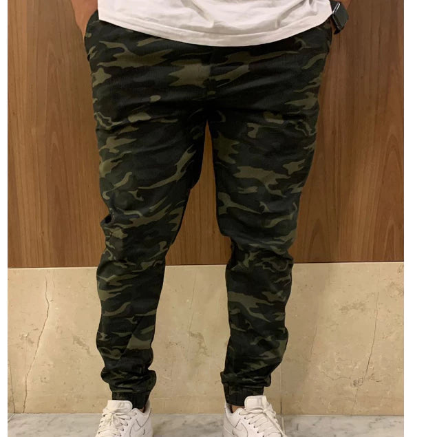 Calça Jogger Camuflada Militar Unissex