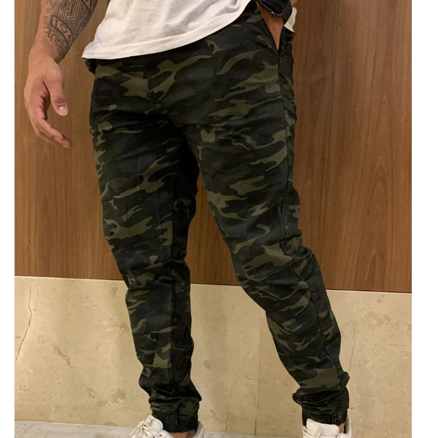 Calça Jogger Camuflada Militar Unissex