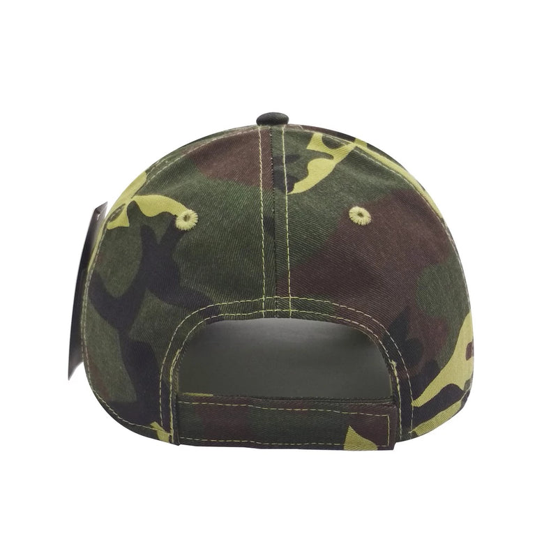 Boné Aba Curva Camuflado Militar